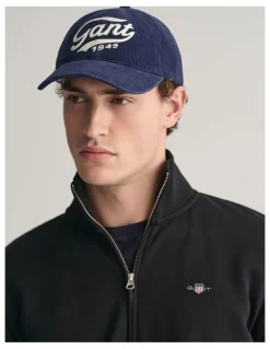 Gant Shield Zip Sweatshirt in Black
