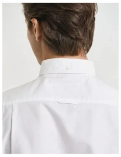 Gant Slim Fit Oxford Shirt in White