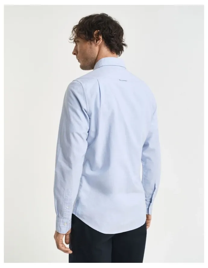 Gant Slim Fit Oxford Shirt in Light Blue