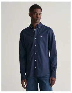 Gant Slim Fit Poplin Shirt in Marine