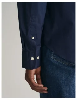 Gant Slim Fit Poplin Shirt in Marine