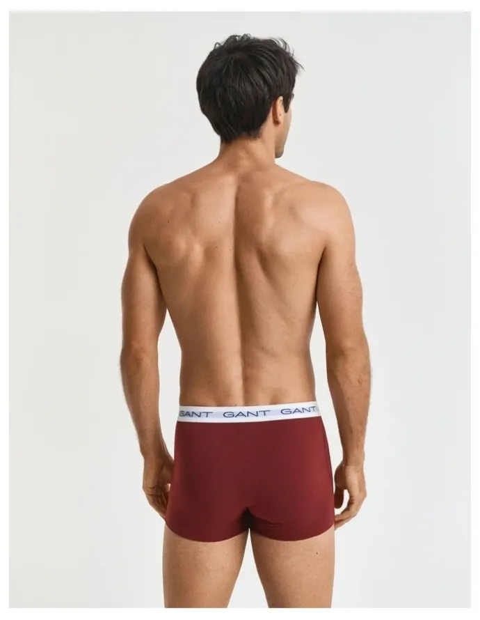 Gant Trunks Pack Of 3 in Plumped Red