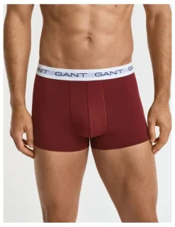 Gant Trunks Pack Of 3 in Plumped Red