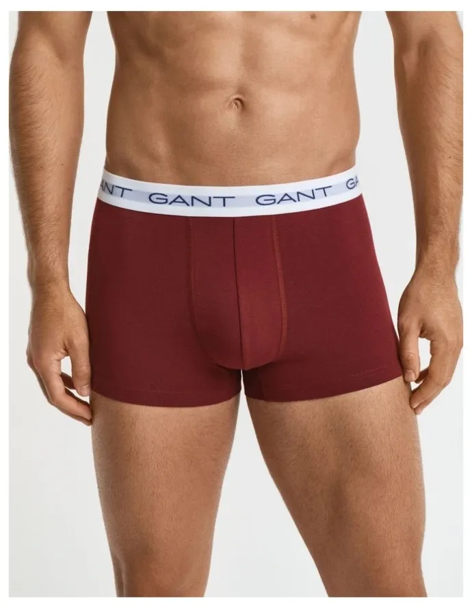 Gant Trunks Pack Of 3 in Plumped Red