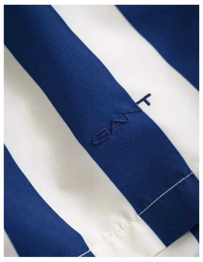 Gant Block Striped Swim Shorts in Rich Navy