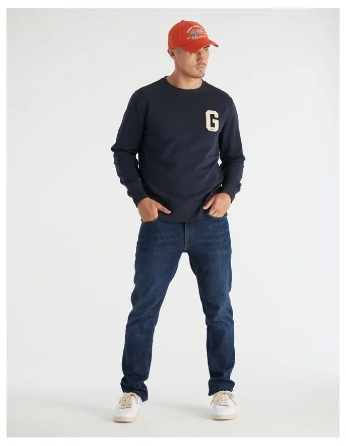 Gant G Badge Sweatshirt in Evening Blue