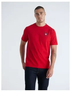 Gant Graphic T-shirt in Ruby Red