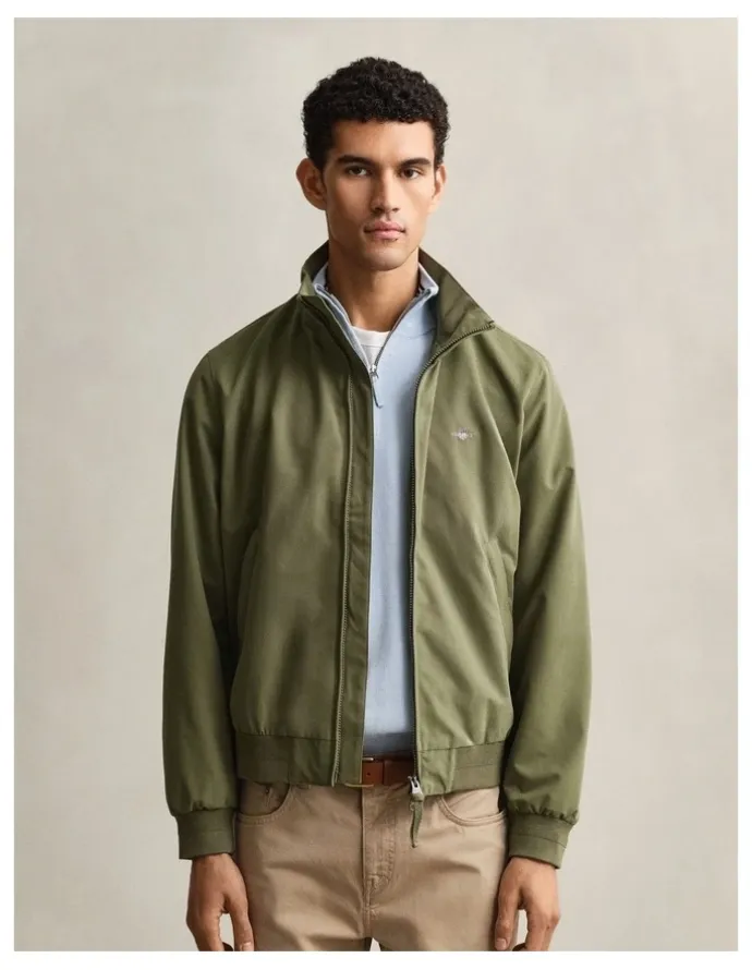 Gant Lightweight Hampshire Jacket in Dry Herb Green