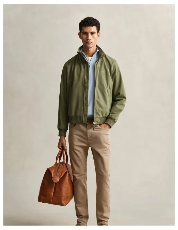 Gant Lightweight Hampshire Jacket in Dry Herb Green