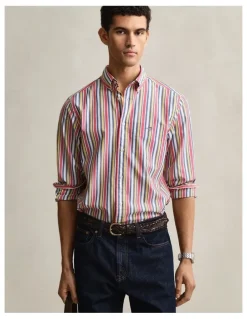 Gant Multistriped Poplin Shirt in Multicolor