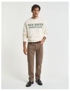 Gant Regular Fit Desert Jeans in Desert Brown