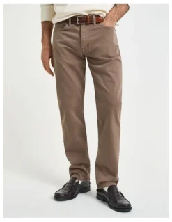 Gant Regular Fit Desert Jeans in Desert Brown