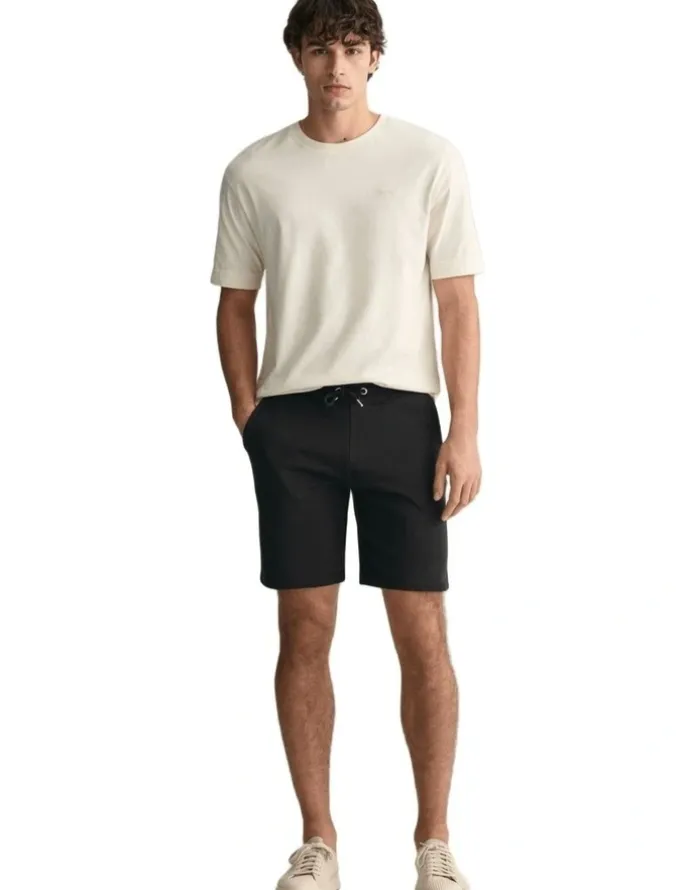 Gant Shield Sweat Shorts in Black