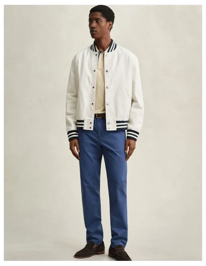 Gant Slim Fit Classic Chinos in Vintage Blue