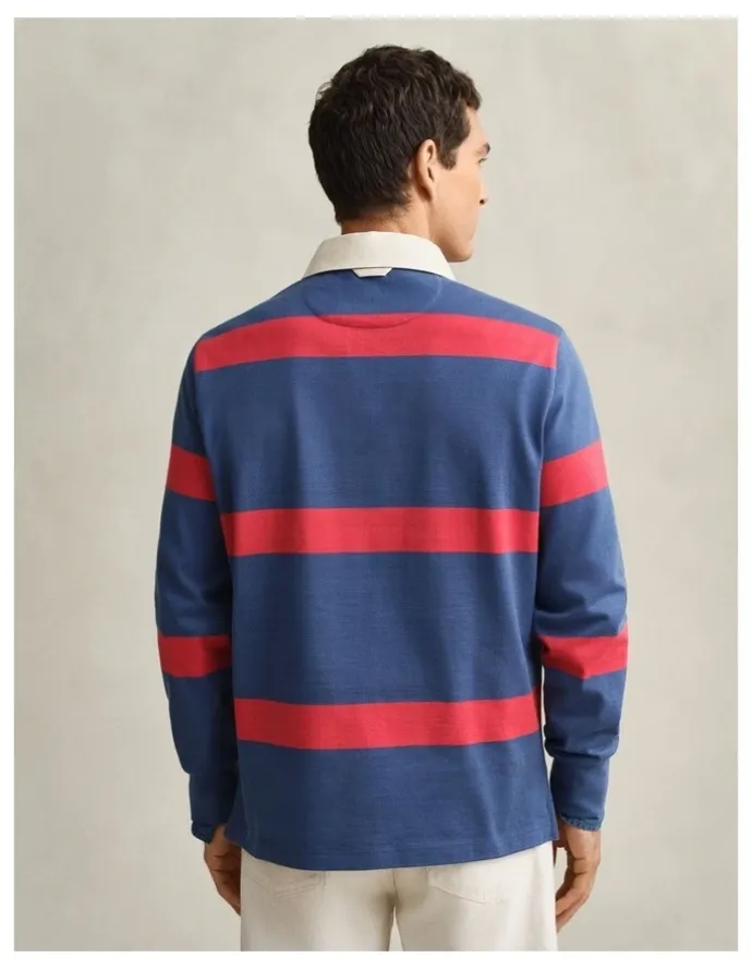 Gant Striped Rugger in Vintage Blue