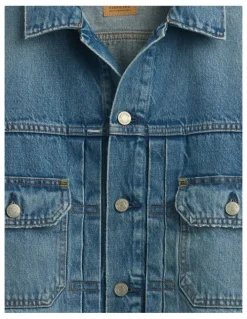 Gap Relaxed Icon Denim Jacket in Blue