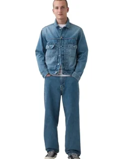Gap Relaxed Icon Denim Jacket in Blue