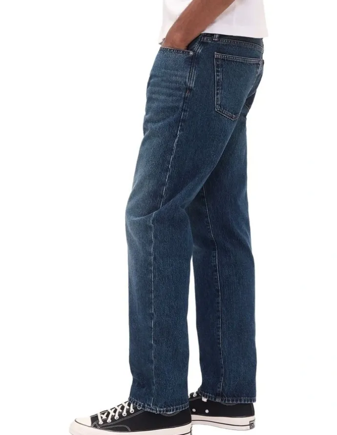 Gap Relaxed Straight Jeans in Dark Avion