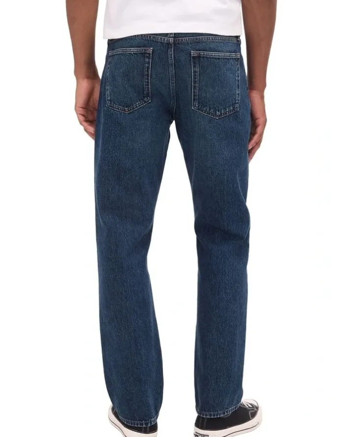 Gap Relaxed Straight Jeans in Dark Avion