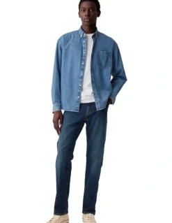 Gap Straight Jeans in Resin Rinse