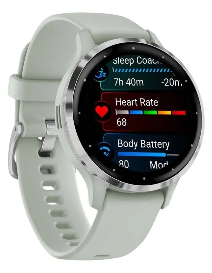 Garmin Venu 3S Smartwatch in Sage Gray/Passivated