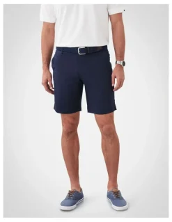 GAZMAN Active Quick Dry Houndstooth Shorts Midnight in Blue