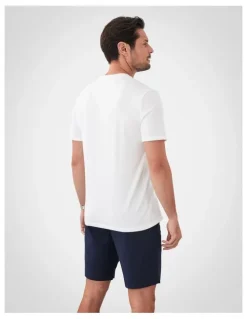 GAZMAN Basic Short Sleeve Tee in White