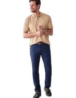 GAZMAN Classic Pique Polo in Sand