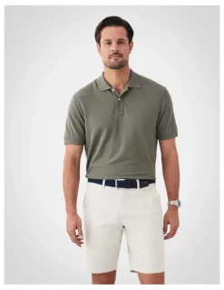GAZMAN Classic Pique Polo Shirts in Green