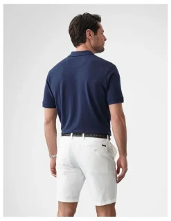 GAZMAN Classic Pique Polo T-shirt in Dark Navy