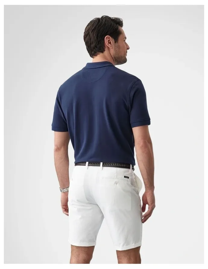 GAZMAN Classic Pique Polo T-shirt in Dark Navy