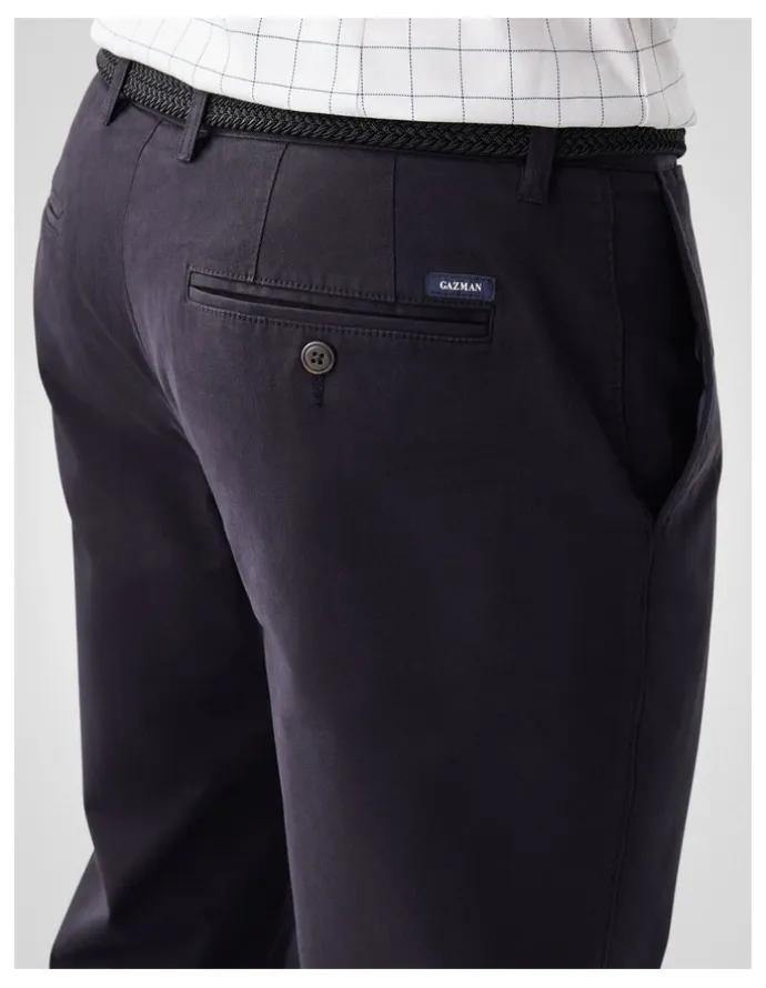 GAZMAN Comfort Chino Pant in Black