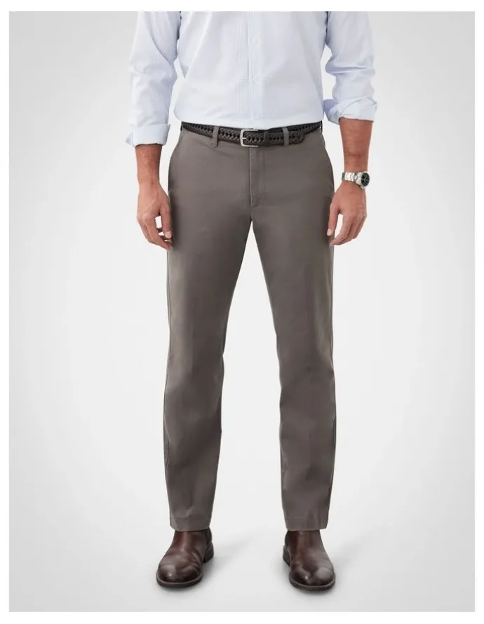 GAZMAN Comfort Stretch Chino Pant in Walnut