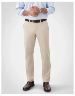 GAZMAN Comfort Stretch Chino Pant in Sand