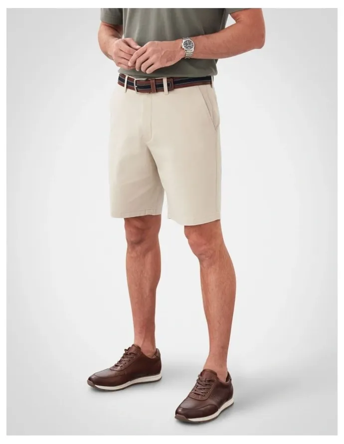 GAZMAN Comfort Stretch Twill Shorts in Desert