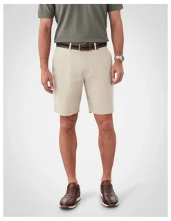 GAZMAN Comfort Stretch Twill Shorts in Desert