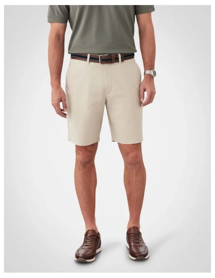 GAZMAN Comfort Stretch Twill Shorts in Desert