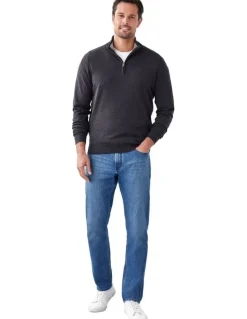 GAZMAN High Flex Half Zip Knit in Charcoal