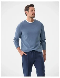 Gazman High Flex Waffle Crew Air Force Blue