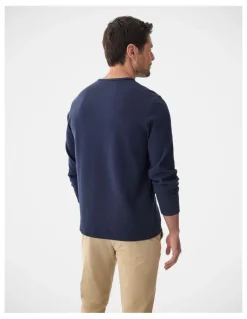 Gazman High Flex Waffle Crew Navy