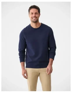 Gazman High Flex Waffle Crew Navy