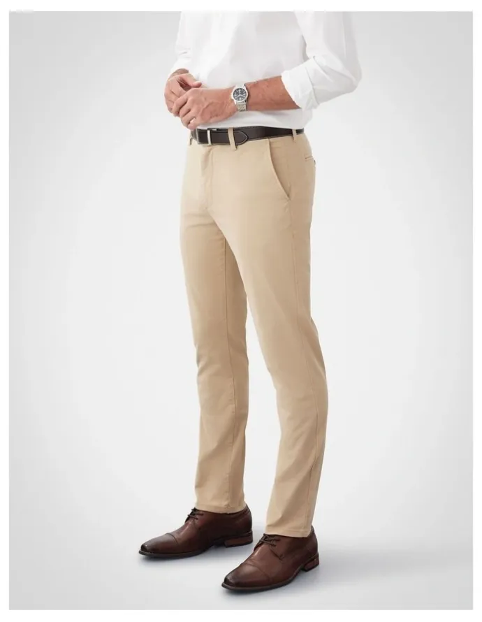 GAZMAN Modern Chino Pant in Camel