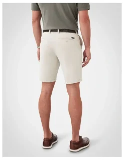 GAZMAN Modern Club Stretch Shorts in Beige