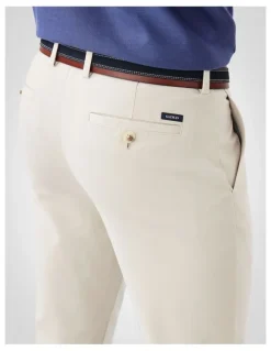 GAZMAN Non-Iron Modern Chino in Stone