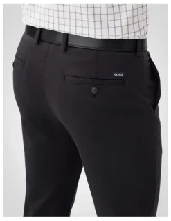 GAZMAN Non-Iron Modern Chino in Black