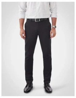 GAZMAN Non-Iron Modern Chino in Black