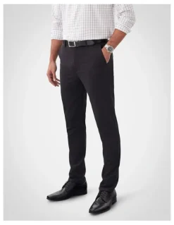 GAZMAN Non-Iron Modern Chino in Black