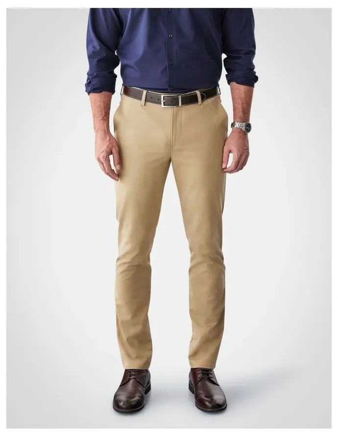 GAZMAN Non-Iron Modern Chino Pant in Desert