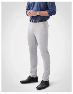 GAZMAN Non-Iron Modern Chino Pants in Grey