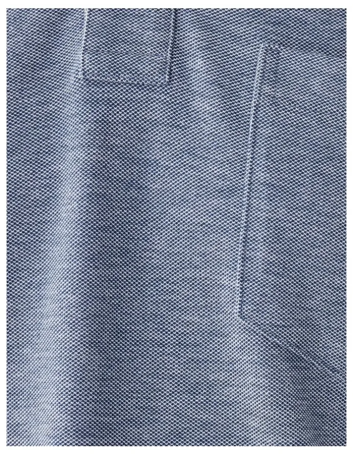GAZMAN Oxford Pocket Polo Shirt in Navy